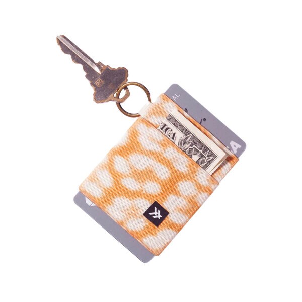 Orange Flower Wallet Elastic Thread